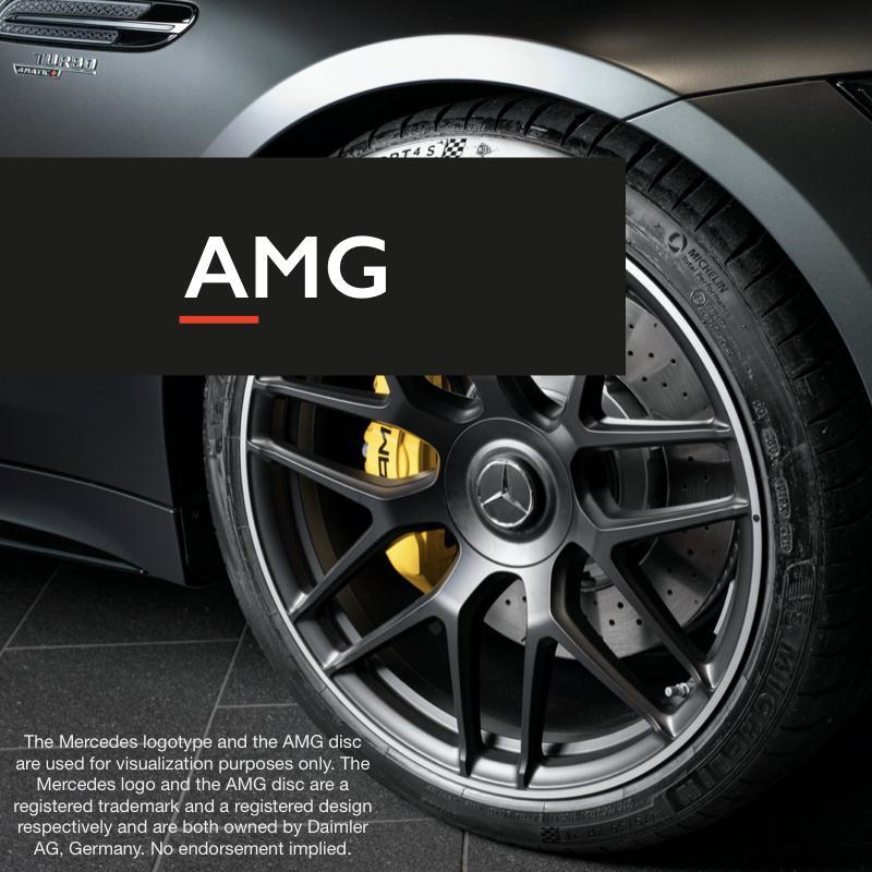 Rimgard wheel lock for Mercedes "AMG-disc" rim /4-pack